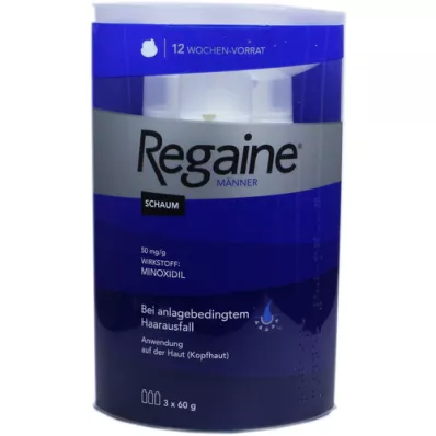 REGAINE Skum til mænd 50 mg/g, 3X60 ml