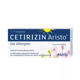 CETIRIZIN Aristo mod allergi 10 mg filmovertrukne tabletter, 7 stk