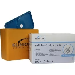 KLINION Soft fine plus pen nåle 0,25x8 mm 31 G, 110 stk
