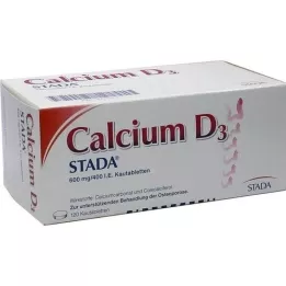 CALCIUM D3 STADA 600 mg/400 I.E. tyggetabletter, 120 kapsler