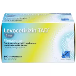 LEVOCETIRIZIN TAD 5 mg filmovertrukne tabletter, 100 stk