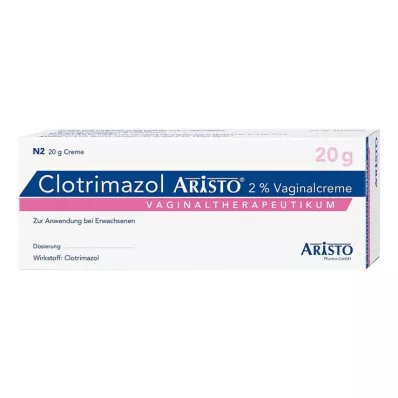 CLOTRIMAZOL ARISTO 2% vaginalcreme + 3 påføringer, 20 g