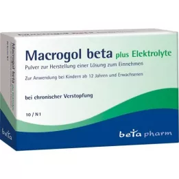 MACROGOL beta plus Elektrolyt Plv. til oral brug, 10 stk