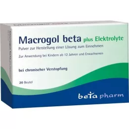 MACROGOL beta plus Elektrolyt Plv. til oral brug, 20 stk