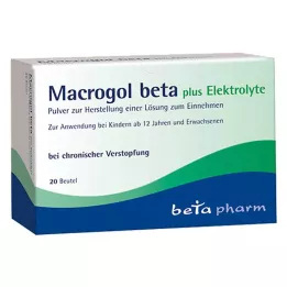 MACROGOL beta plus Elektrolyt Plv. til oral brug, 20 stk