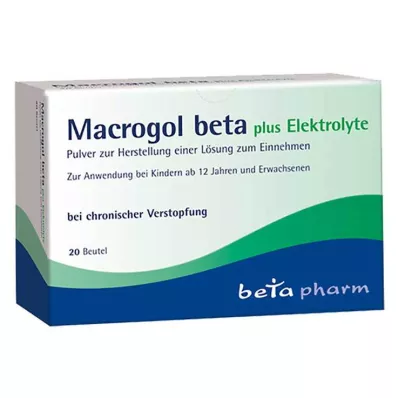 Macrogol beta plus elektrolytpulver, 20 stk