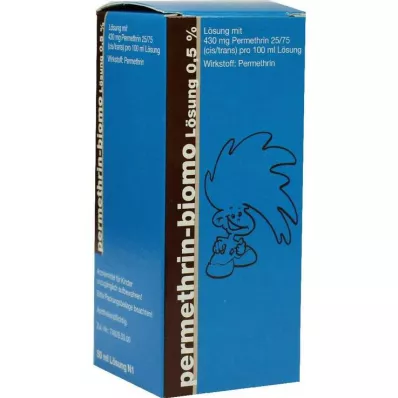 Permethrin biomo opløsning 0,5 %, 50 ml