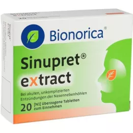 SINUPRET ekstraktovertrukne tabletter, 20 stk