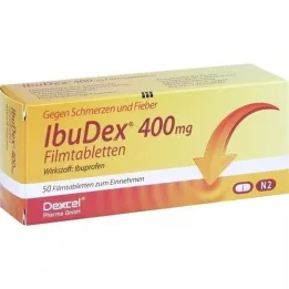 IBUDEX 400 mg filmovertrukne tabletter, 50 stk
