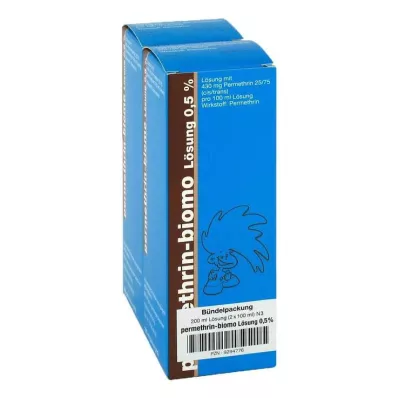Permethrin biomo opløsning 0,5 %, 200 ml