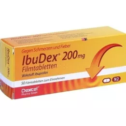 IBUDEX 200 mg filmovertrukne tabletter, 50 stk
