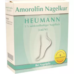AMOROLFIN Neglebehandling Heumann 5% wst.halt.neglelak, 3 ml