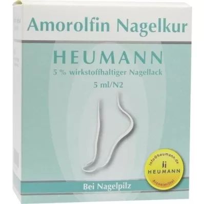 AMOROLFIN Neglebehandling Heumann 5% wst.halt.neglelak, 5 ml