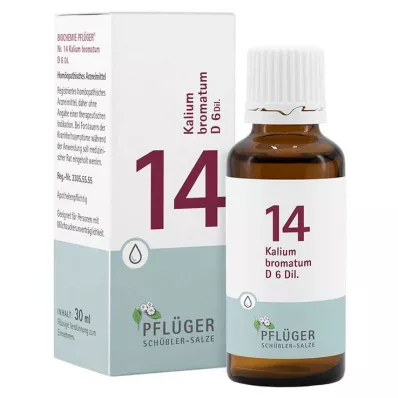 Biokemi Pflueger 14 kaliumbromat.D 6 dråber, 30 ml