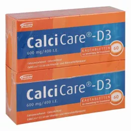 CalciCare-D3 600mg/400 internationale enheder (120 stk.)