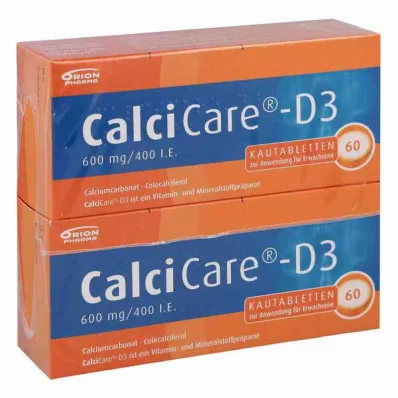 CalciCare-D3 600mg/400 internationale enheder (120 stk.)