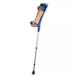UNTERARMSTÜTZE til voksne blå m. softgrip, 2 stk