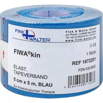 Tape elastik 5cmx5m blå, 1 stk