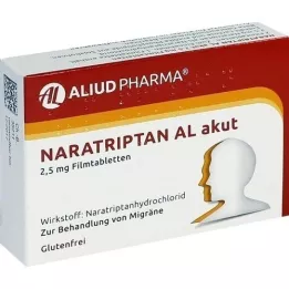 NARATRIPTAN AL akut 2,5 mg filmovertrukne tabletter, 2 stk
