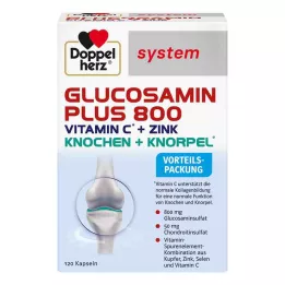 DOPPELHERZ Glucosamin Plus 800 systemkapsler, 120 kapsler