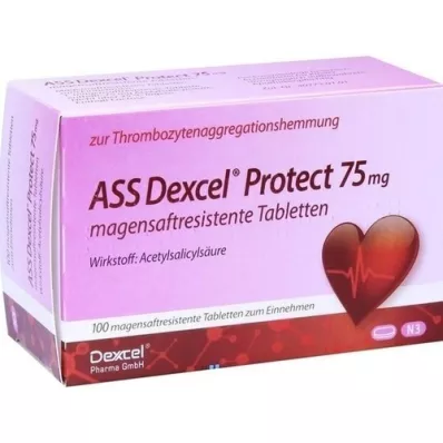 ASS Dexcel Protect 75 mg enterotabletter, 100 stk