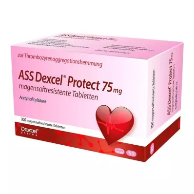 ASS Dexcel Protect 75 mg gastro-resistente tabletter, 100 stk