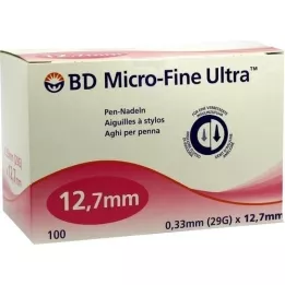 BD MICRO-FINE ULTRA Pennåle 0,33x12,7 mm, 100 stk