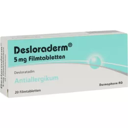 DESLORADERM 5 mg filmovertrukne tabletter, 20 stk