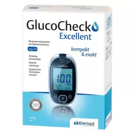 GLUCOCHECK Fremragende blodsukkermåler sæt mg/dl, 1 stk