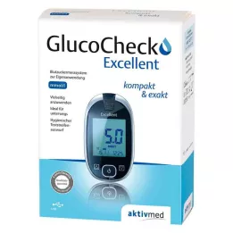 GLUCOCHECK Fremragende blodsukkermåler sæt mmol/l, 1 stk