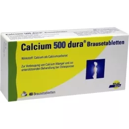 CALCIUM 500 dura brusetabletter, 40 stk