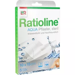 RATIOLINE aqua Shower Plaster Plus 10x15 cm steril, 5 stk