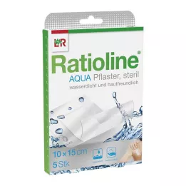 RATIOLINE aqua Shower Plaster Plus 10x15 cm steril, 5 stk