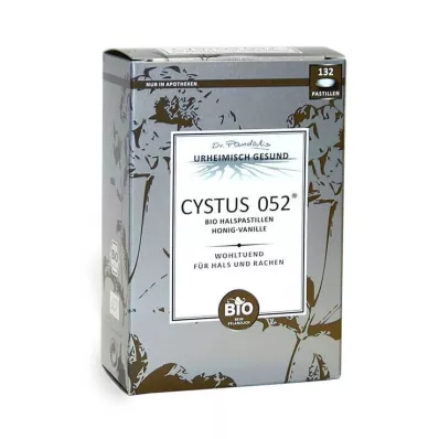CYSTUS 052 Økologiske halspastiller honning vanilje, 132 stk