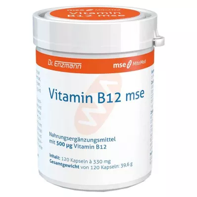 VITAMIN B12 MSE kapsler, 120 kapsler