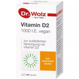 VITAMIN D2 1000 I.U. veganske kapsler, 60 stk