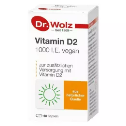 VITAMIN D2 1000 I.U. veganske kapsler, 60 stk
