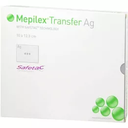 MEPILEX Transfer Ag skumbandage 10x12,5 cm steril, 5 stk