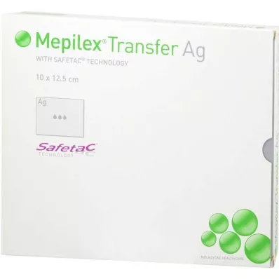 MEPILEX Transfer Ag skumbandage 10x12,5 cm steril, 5 stk