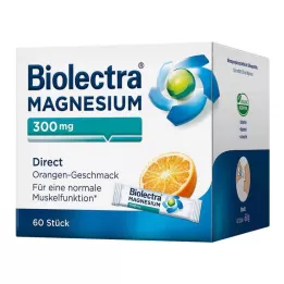 BIOLECTRA Magnesium 300 mg Direct Orange Sticks, 60 stk
