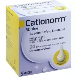 CATIONORM SD sine enkeltdosis-pipetter, 30X0,4 ml