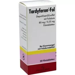 TARDYFERON-Fol Depot-Eisen(II)-sul.m.Fols.Filmtab., 50 stk