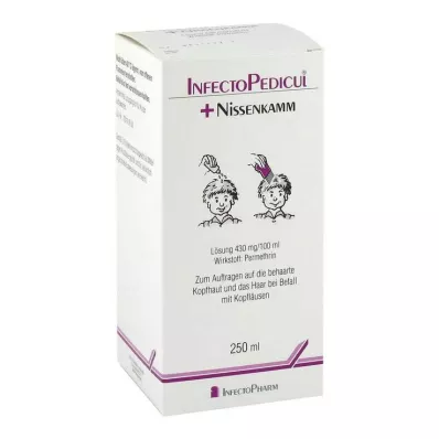 INFECTOPEDICUL Opløsning + nitratkam, 250 ml