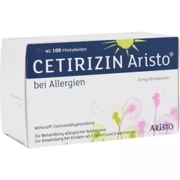 CETIRIZIN Aristo mod allergi 10 mg filmovertrukne tabletter, 100 stk