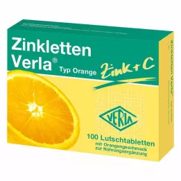 ZINKLETTEN Verla Orange sugetabletter, 100 kapsler