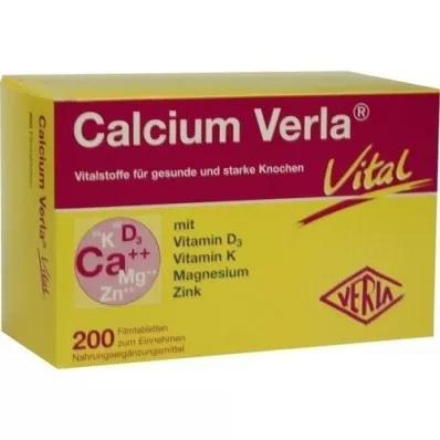 CALCIUM VERLA Vital filmovertrukne tabletter, 200 stk