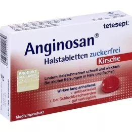 TETESEPT Anginosan comprimate pentru gât fără zahăr, cireșe, 20 buc
