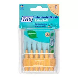 TEPE Interdentalbørste x-soft 0,45 mm ISO 1 orange, 6 stk