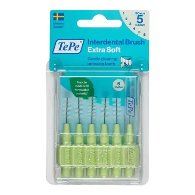 Tepe interdentalbørste x-soft 0,8mm, 6 stk