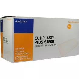 CUTIPLAST Plus steril 10x19,8 cm forbinding, 55 stk